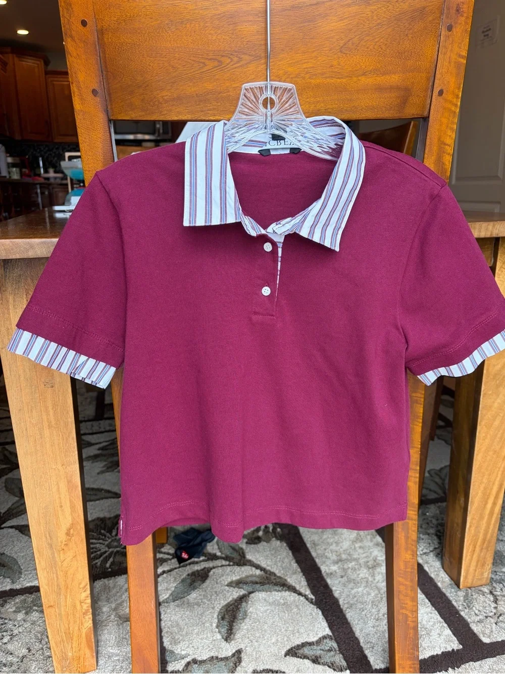 J. Crew Layered polo shirt in mariner cotton